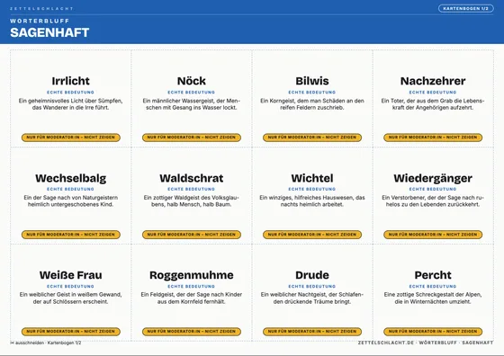 Vorschau: SAGENHAFT