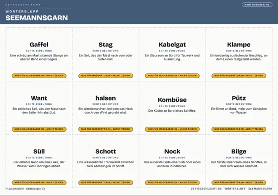 Vorschau: SEEMANNSGARN